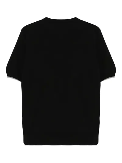Cruciani Fine-knit T-shirt In Black