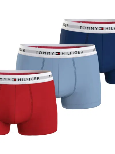 Tommy Hilfiger Logo-waistband Boxers Pack In Blue