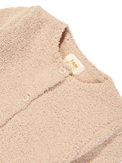 Shop 7am Fleece Romper In Neutrals