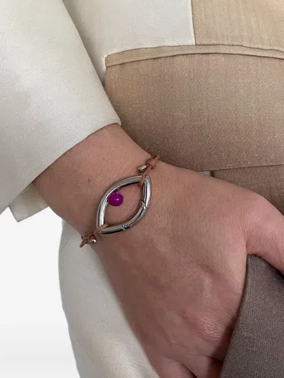 Capsule Eleven X Pantone Bead-detailing Bracelet In Silver