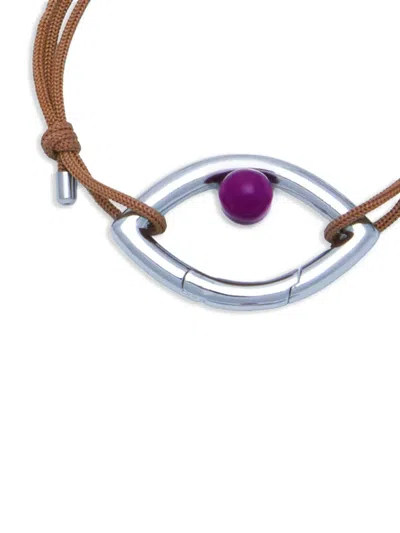 Shop Capsule Eleven X Pantone Bead-detailing Bracelet In Silver