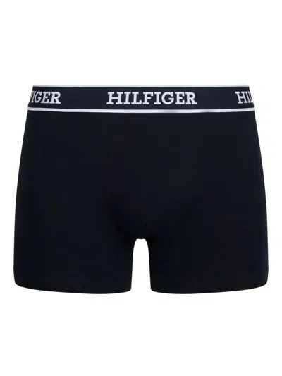 Tommy Hilfiger Logo-waistband Boxers (pack Of Three) In Black