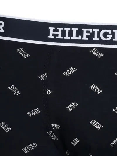 Tommy Hilfiger Logo-waistband Boxers (pack Of Three) In Black