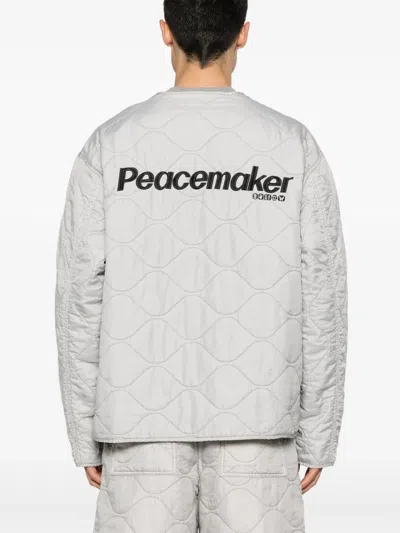 Peacemaker Oamc Embroidered-logo Jacket In Grey