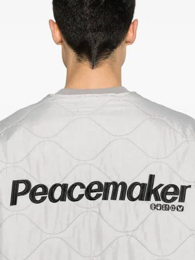 Peacemaker Oamc Embroidered-logo Jacket In Grey