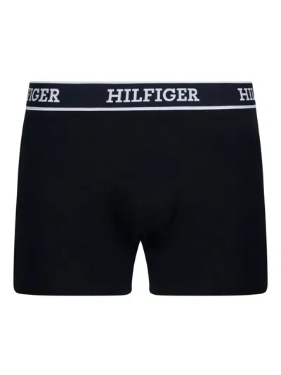 Tommy Hilfiger Logo-waistband Boxers (pack Of Three) In Black