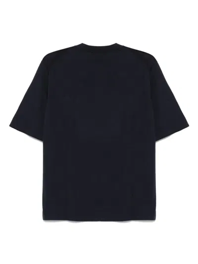 Cruciani Fine-knit T-shirt In Blue
