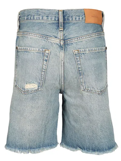 7 For All Mankind Lola Shorts Copper Trousers Light Blue In Light Blue