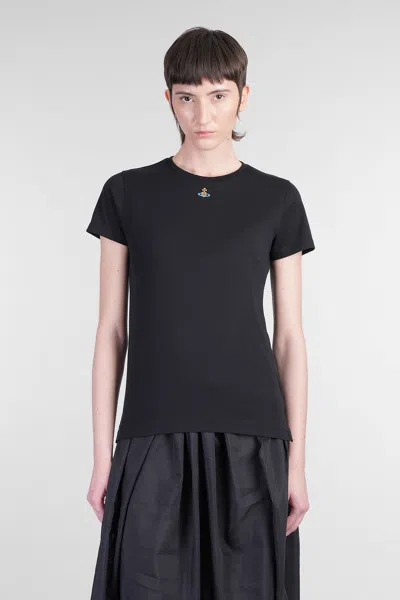 Shop Vivienne Westwood Orb Peru Tee T-shirt In Black Cotton