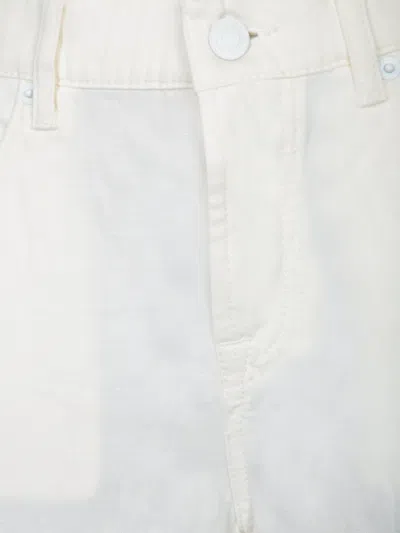 7 For All Mankind Willow High Rise Wide Leg Jeans In Linen Ostuni In White