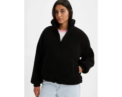 Levi's Teddy Sherpa Jacket In Black