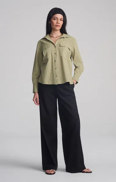 Mavi Double Pocket Button-up Shirt In Tea In Khaki