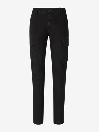 Jacob Cohen Skinny Cargo Trousers In Black