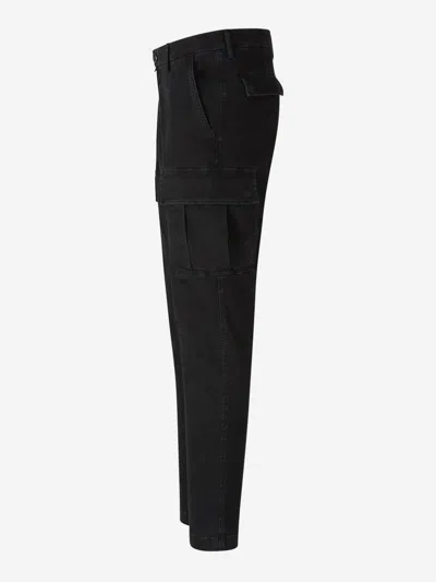 Jacob Cohen Skinny Cargo Trousers In Black