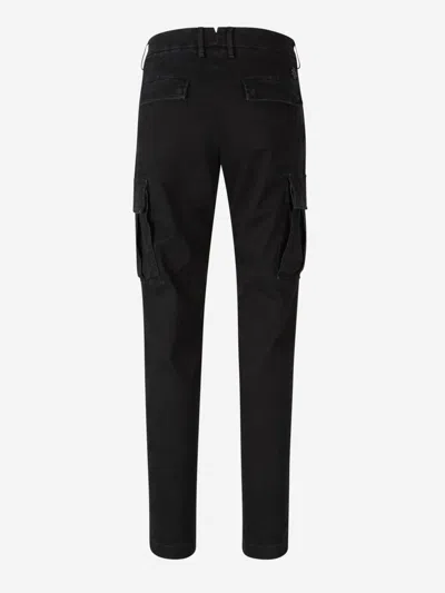 Jacob Cohen Skinny Cargo Trousers In Black