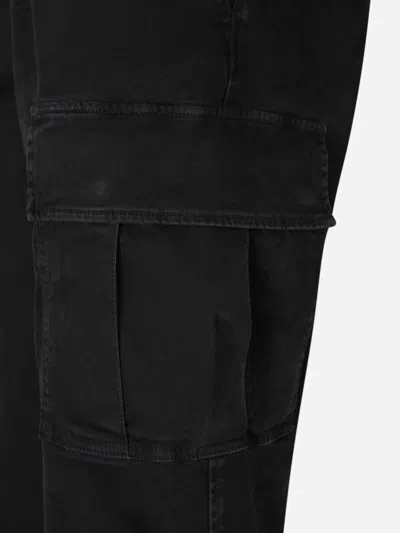 Jacob Cohen Skinny Cargo Trousers In Black