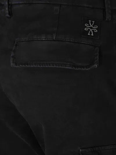 Jacob Cohen Skinny Cargo Trousers In Black