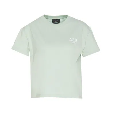 Shop Apc A.p.c. T-shirts And Polos In Green