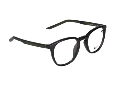Nike Eyeglasses In Tortoise/matte Rough Green