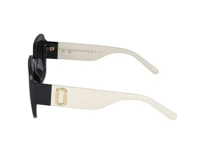 Marc Jacobs 53mm Gradient Polarized Square Sunglasses In Black