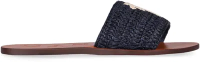 Manebi Flat Sandals In Blue