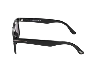 Tom Ford Eyewear Hayden Square Frame Sunglasses In Glossy Black/smoke