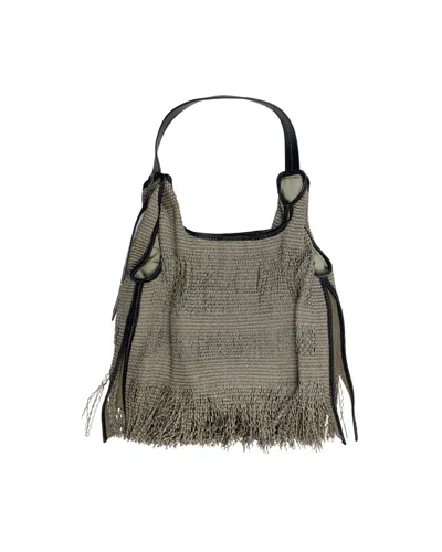 Anita Bilardi Borsa Picasso Sfrangiata Tortora In Brown