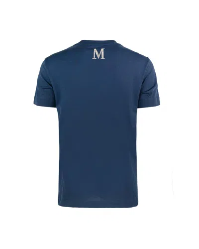 's Max Mara T-shirt Lusso In Jersey Blu In Blue