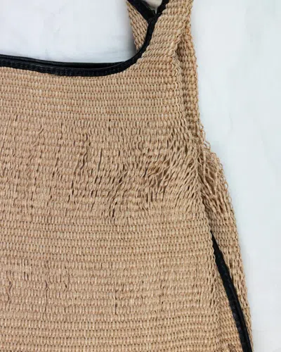 Anita Bilardi Borsa Picasso Sfrangiata Beige In Beige