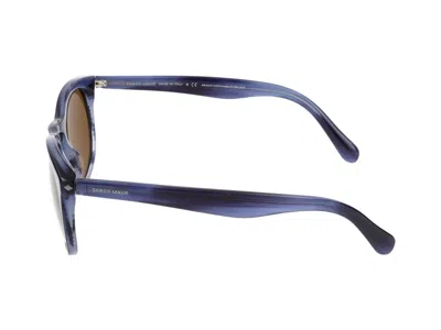 Giorgio Armani Sunglasses In Striated Blue
