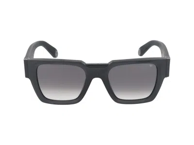 Philipp Plein Sunglasses In Black Sandblasted/matte