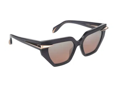 Roberto Cavalli Sunglasses In Dark Grey Transparent