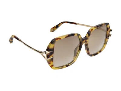 Roberto Cavalli Sunglasses In Havana Brown/honey