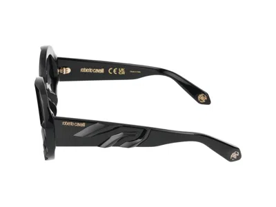 Roberto Cavalli Sunglasses In Glossy Black