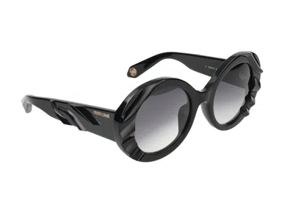 Roberto Cavalli Sunglasses In Glossy Black