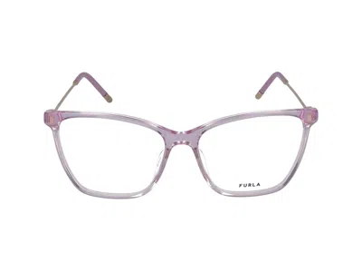 Furla Eyeglasses In Lilac Transparent Glossy