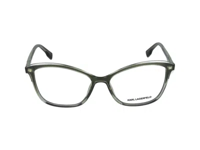Karl Lagerfeld Eyeglasses In Green/light Green