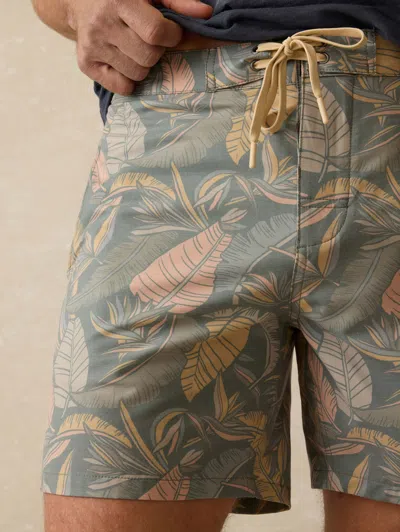 Faherty Biarritz Boardshort In Valley Sunwashed Leaves
