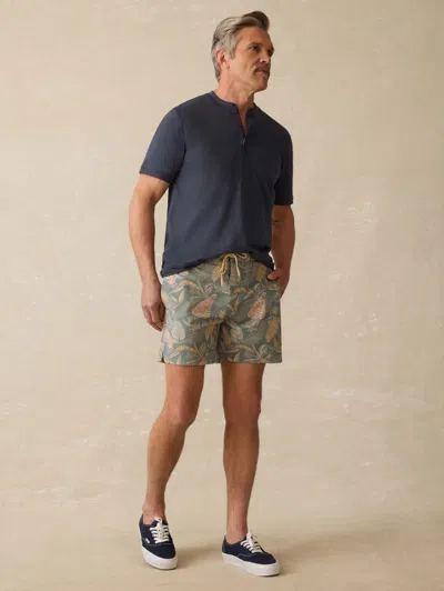 Faherty Biarritz Boardshort In Valley Sunwashed Leaves