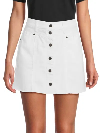 Rails Women's The Canyon Denim Miniskirt In Salt White