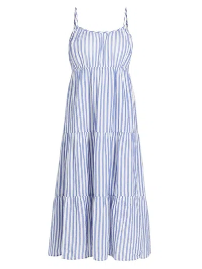 Rails Sandy Dress In Laguna Stripe In Anacapa Blue Stripe