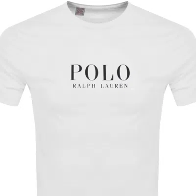 Ralph Lauren Logo Crew Neck T Shirt White In White