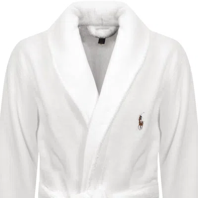 Ralph Lauren Shawl Dressing Gown White In White