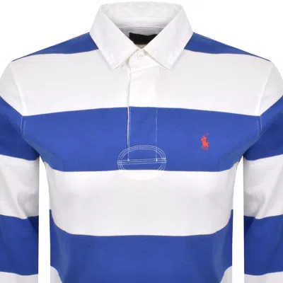 Ralph Lauren Long Sleeve Polo T Shirt Blue In Multi