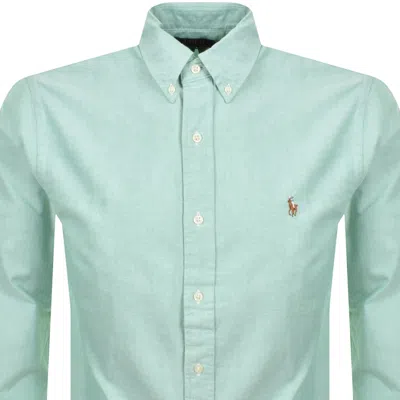 Ralph Lauren Long Sleeve Shirt Emerald Green In Green