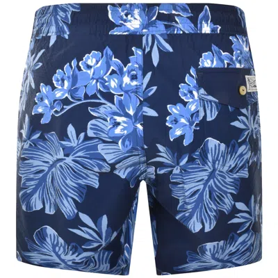 Ralph Lauren Floral Print Traveler Mid Trunk In Blue