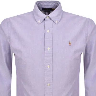 Ralph Lauren Long Sleeve Shirt Purple In Purple