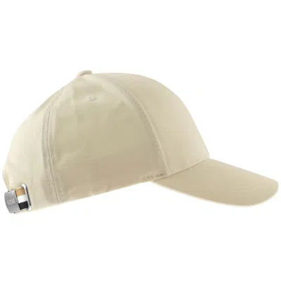 Hugo Boss Boss Zed Stripe Baseball Cap Beige In Beige