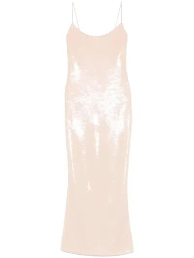 The New Arrivals Ilkyaz Ozel Isis In Nue Au Lune Maxikleid In Rosa