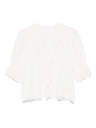 Shop Doen Henri Blouse In Weiss